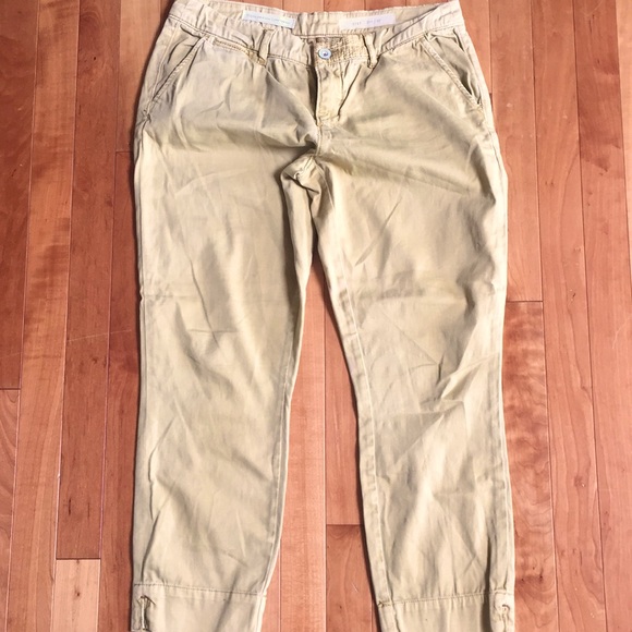 Pilcro Stet Fit 27 Mustard/Camel Cropped Pants - Picture 1 of 5